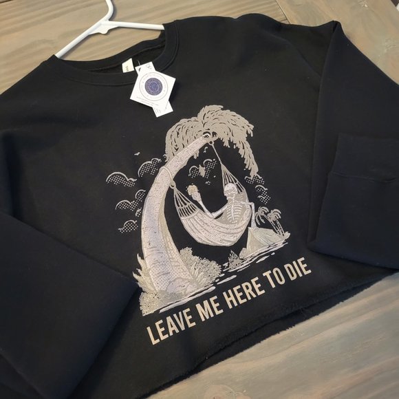 Funny Camping Cropped Sweatshirt | Women's Cropped Sweatshirt - Picture 2 of 5